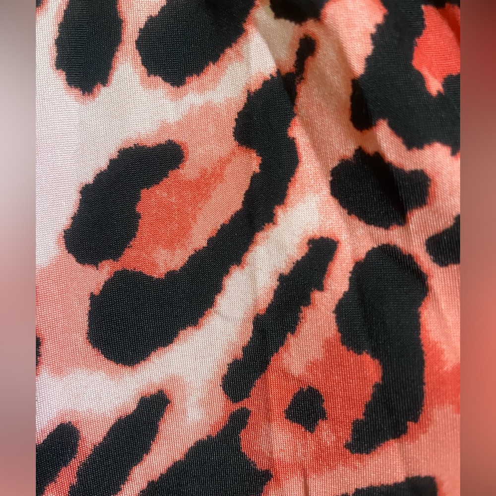 Emerald Orange and Brown Oversized Tunic 1X - Picture 7 of 7